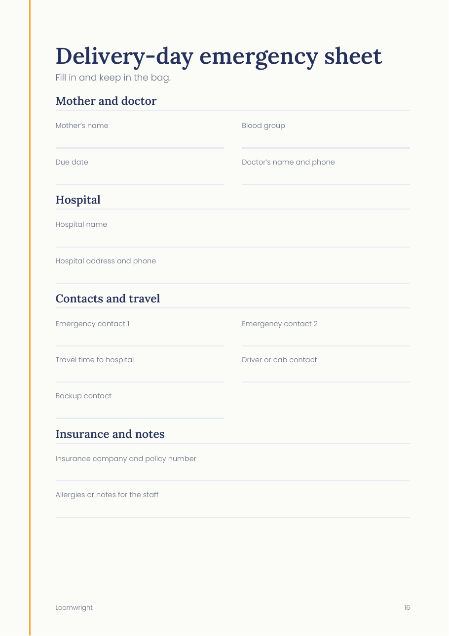 Preview of the Delivery-Day Cheat Sheet
